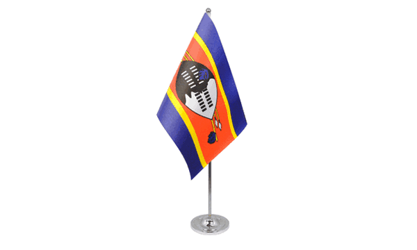Swaziland Satin Table Flag